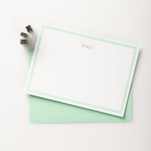 Load image into Gallery viewer, 8 CuriOsity Personalised Letterpress Notecards, Teresa Green