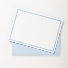 Load image into Gallery viewer, 8 CuriOsity Letterpress Notecards, Soft Vintage Blue