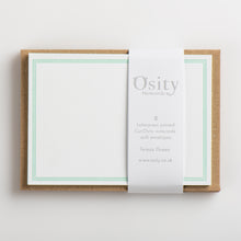Load image into Gallery viewer, 8 CuriOsity Letterpress Notecards, Teresa Green