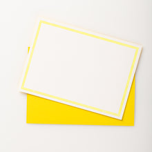 Load image into Gallery viewer, 8 LuminOsity Letterpress Notecards, Luminous Yellow