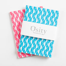 Load image into Gallery viewer, Pack of Two Eau Pocketbooks, Hot Pink and Swimming Pool Blue