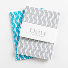 Load image into Gallery viewer, Pack of Two Eau Pocketbooks, Swimming Pool Blue and Subtle Silver