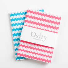 Load image into Gallery viewer, Pack of Two Jazz Pocketbooks, Hot Pink and Swimming Pool Blue