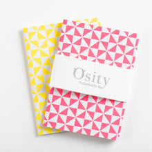 Load image into Gallery viewer, Pack of Two Windmill Pocketbooks, Luminous Yellow and Hot Pink