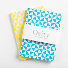 Load image into Gallery viewer, Pack of Two Windmill Pocketbooks, Swimming Pool Blue and Luminous Yellow