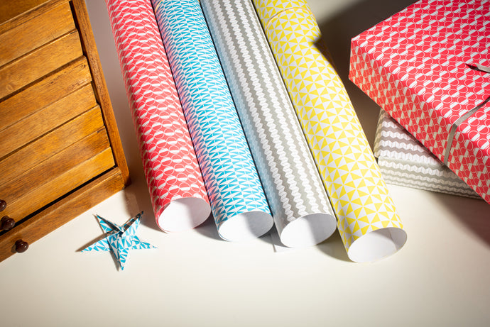 Deck the halls with patterned paper and origami...