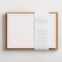 Load image into Gallery viewer, 8 CuriOsity Letterpress Notecards, Pink Powder
