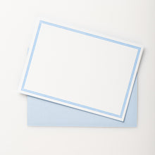 Load image into Gallery viewer, 8 CuriOsity Letterpress Notecards, Soft Vintage Blue
