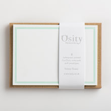 Load image into Gallery viewer, 8 CuriOsity Letterpress Notecards, Teresa Green
