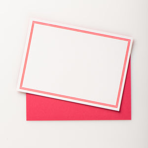 8 LuminOsity Letterpress Notecards, Hot Pink