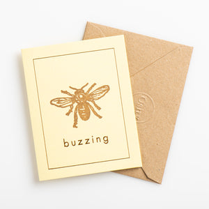 Buzzing Small Card, Amelia Yellow