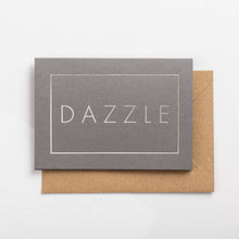 Load image into Gallery viewer, Dazzle Card, Silver on Subtle Silver
