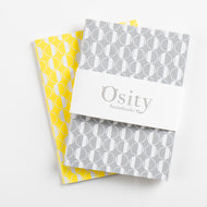Pack of Two Eau Pocketbooks, Luminous Yellow and Subtle Silver