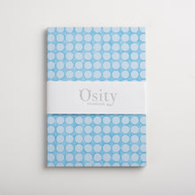 Load image into Gallery viewer, Stepping Stones A5 Notebook, Soft Vintage Blue, Dot Grid Pages

