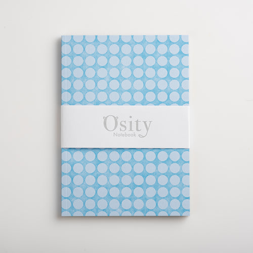 Stepping Stones A5 Notebook, Soft Vintage Blue, Dot Grid Pages
