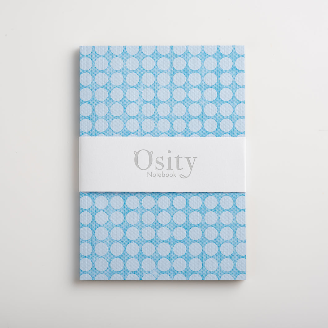 Stepping Stones A5 Notebook, Soft Vintage Blue, Dot Grid Pages
