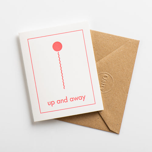Up and Away Small Card, Hot Pink