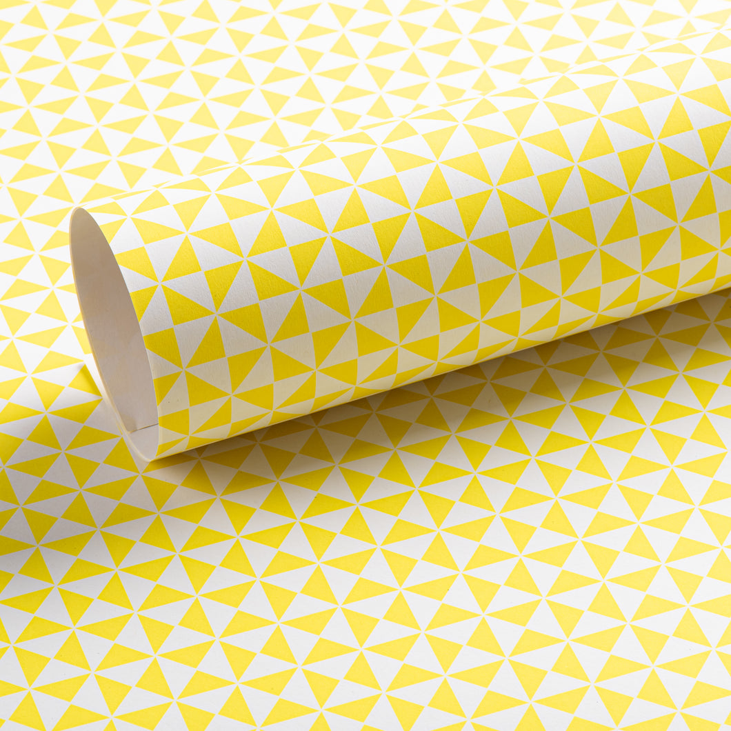 Windmill Patterned Paper, Luminous Yellow, Flat Lay